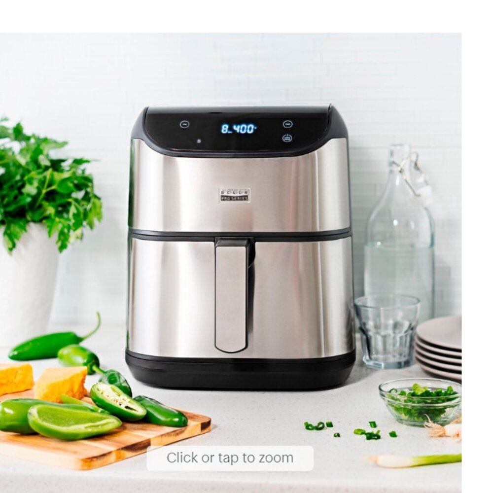 Bella Pro Series - 6-qt. Digital Air Fryer with Stainless Finish - Stainless Ste - Picture 7 of 10
